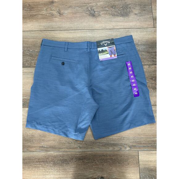 NWT Callaway Men’s Opti-Dri Stretch Active Golf Shorts UPF50 Blue 40-9" Inseam - Picture 2 of 9